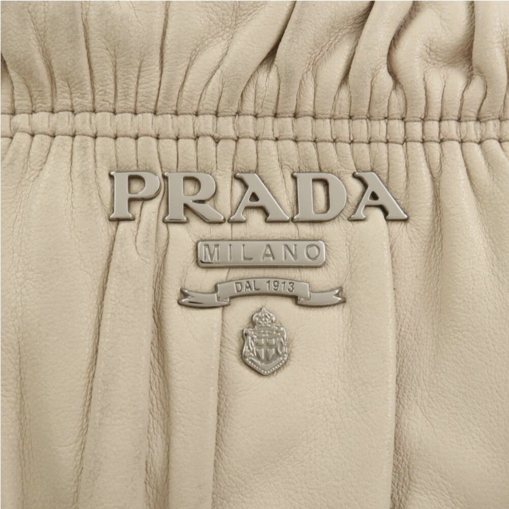 💎✨STUNNING✨💎Authentic PRADA Gathered 2Way Shoulder Bag - Picture 11 of 15